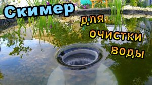 Скимер для пруда \ Для сбора мусора на пруду \ Самодельный скимер своими руками (июль 2018)