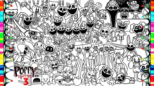 Поппи Плейтайм 3 - Самая Большая Раскраска | Poppy Playtime 3