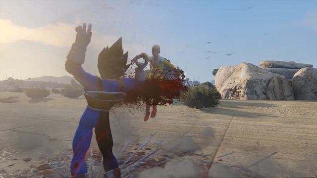 GTA 5 - SAITAMA VS VEGETA | EPIC BATTLE!