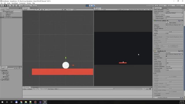 Создание игр / Unity 2D / Bricks Breaker / #1. Движение объектов смотреть онлайн