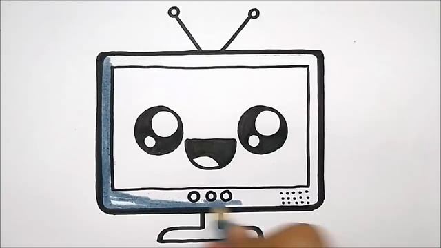 DRAWING TV - COMO DESENHAR UMA TELEVISÃO - DIBUJOS KAWAII, HOW TO DRAW CUTE THINGS смотреть онлайн