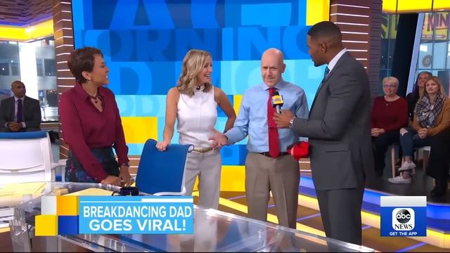 Viral break-dancing dad Ben Hart, or Beni-Hana, performs on 'GMA'