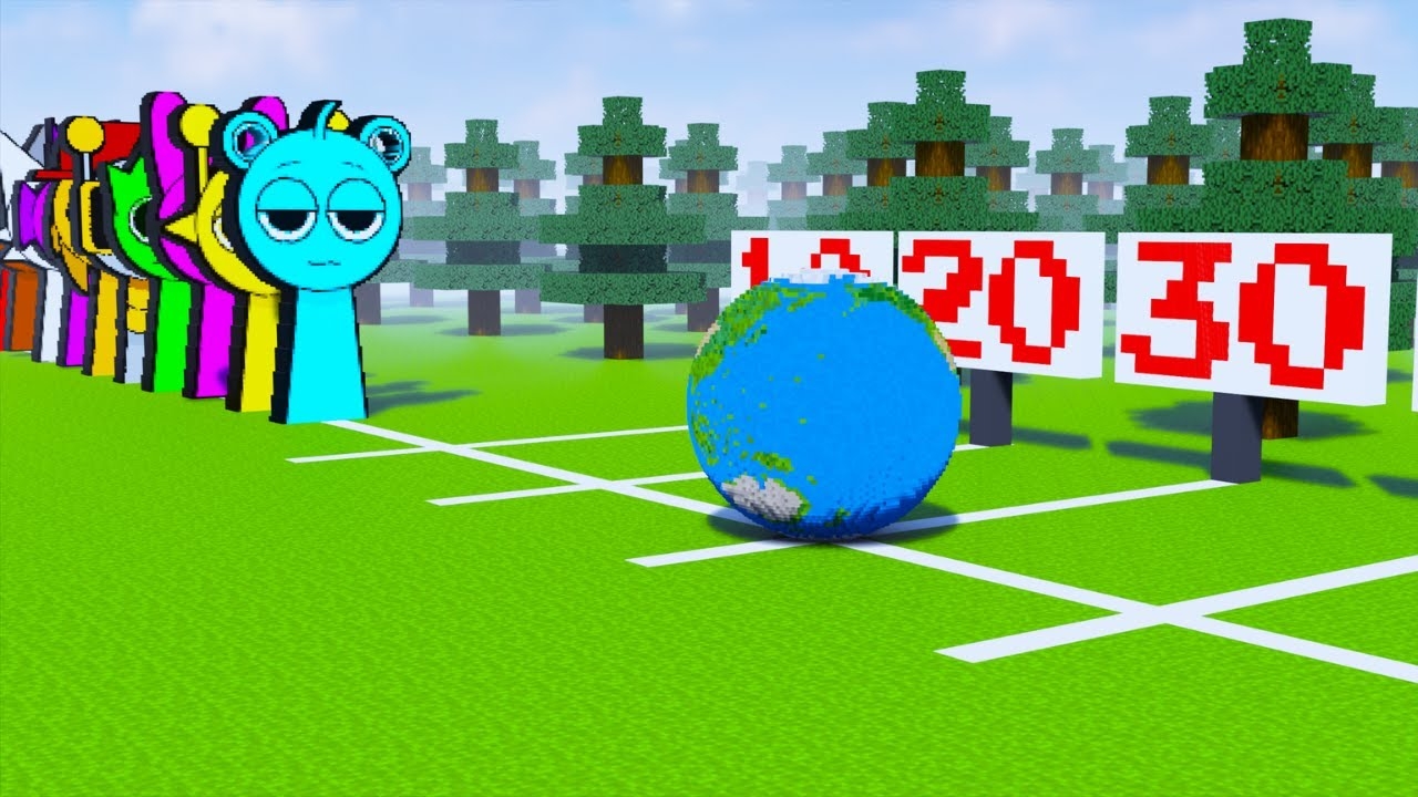 Большая и Маленькая Планета против СПРУНКИ | Terdown Sprunki Incredibox смотреть онлайн