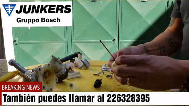 Mantención de válvula de agua calefont Junkers WR 13 смотреть онлайн
