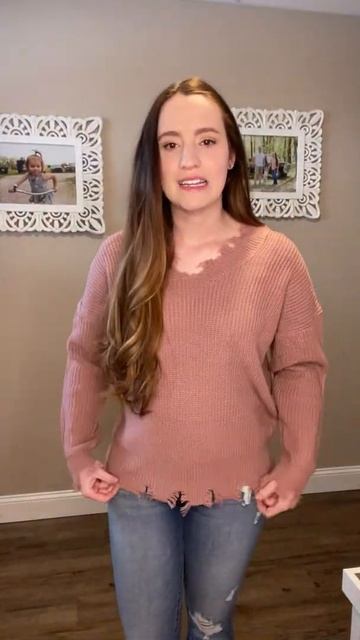 Rose Distressed Sweater смотреть онлайн