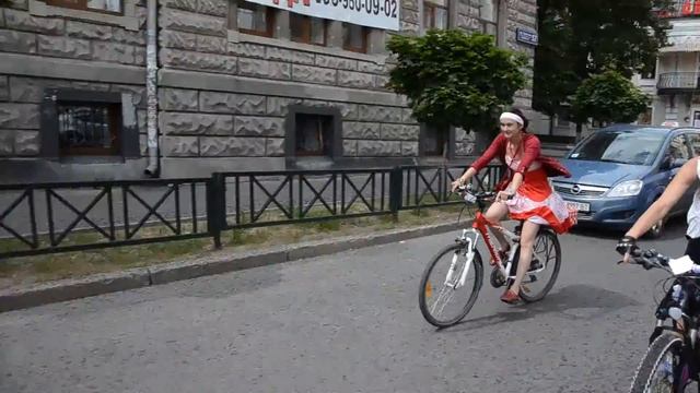 Велопарад "Девочки в горошек" 2014 14.06.14 смотреть онлайн
