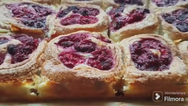 Боже, как же это вкусно. Малиновые КРУАССАНЫ к чаю за 20 минут!!!!