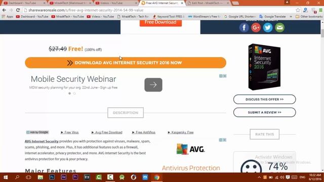 How To Download AVG Internet Security 2016 FREE Legally [700 sub Giveaway] смотреть онлайн