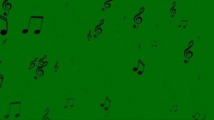 Футаж ноты хромакей