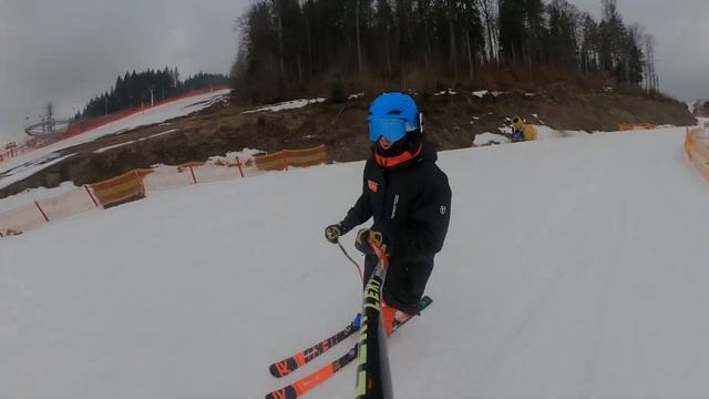Спуск по трасі 2С в Буковелі | Як доїхати до 5 підйомника? смотреть онлайн