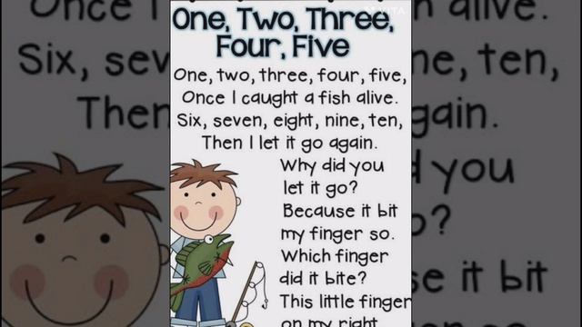Rhyme | One, Two, Three, Four, Five | Kids Nursery Kg Class English Rhyme смотреть онлайн
