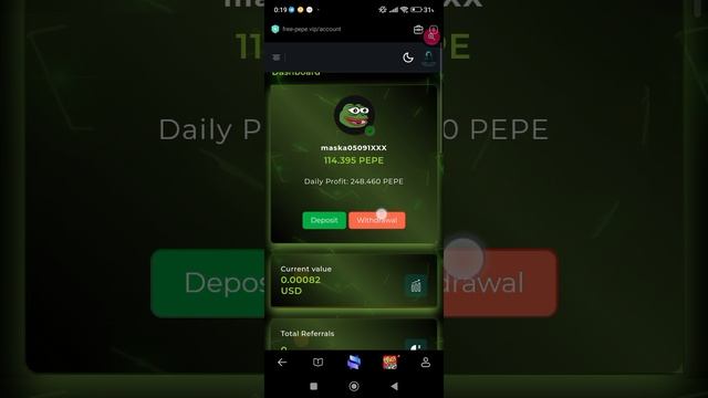 Free PEPE заработай бесплатные монетки смотреть онлайн
