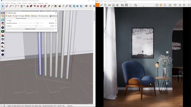 Tuto Enscape : Réaliser un éclairage d'intérieur de jour смотреть онлайн