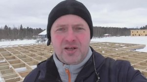 Контроль качества строительства каркасного дома. Коробицино. Выезд 1. Видео 12.03.2023.