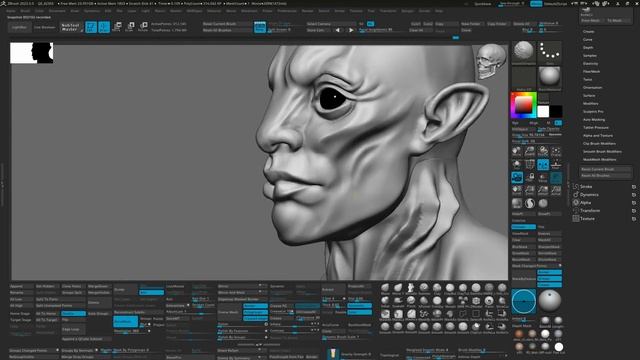 Creature | sketch zbrush timelapse смотреть онлайн