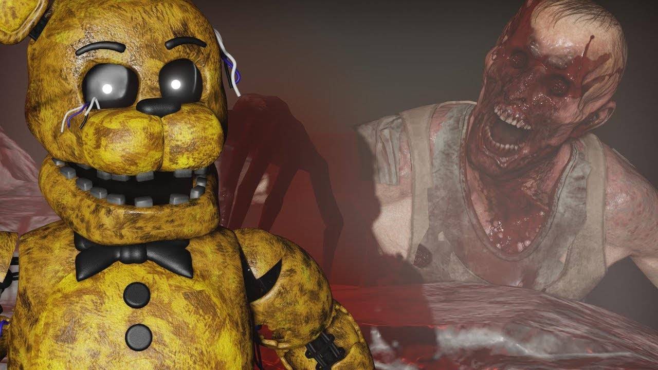 Голден Фредди нашел врата в Ад в доме Спрингтрапа (VR)#2 смотреть онлайн