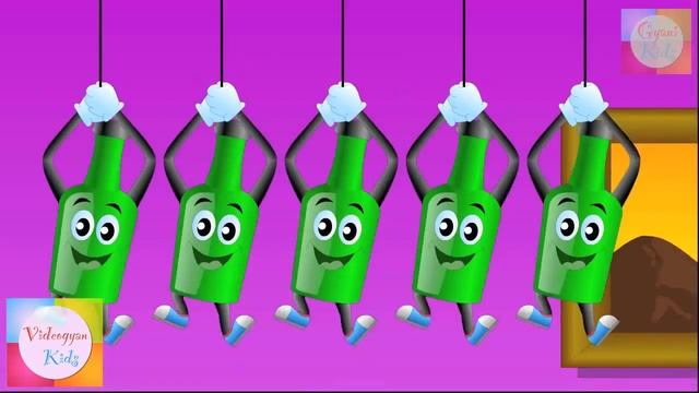 Ten Green Bottles10 Green Bottles Nursery Rhyme Kids Animation Rhymes Songs смотреть онлайн