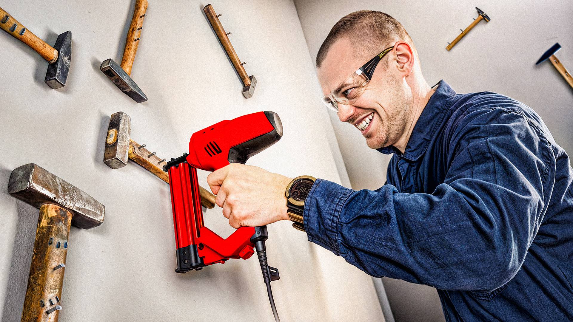 Электрический нейлер | Как закрепить облицовку без молотка смотреть онлайн