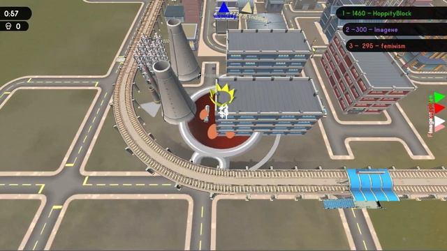 Hole.io Industrial Gameplay | Eating The Whole Map! смотреть онлайн