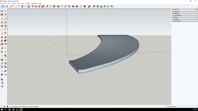 Create Curved Ramp Geometry in SketchUp for PyroSim смотреть онлайн