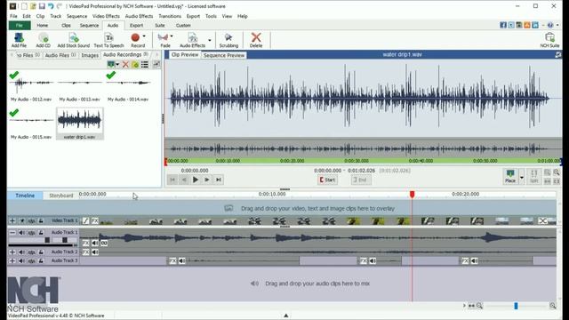 How to Add Audio Tracks to Video | VideoPad Video Editor Tutorial смотреть онлайн
