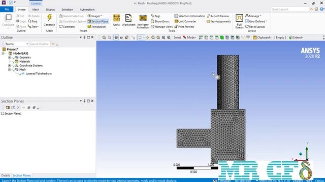 ANSYS Meshing Full Free Course, Session 2.6: Layered Tetrahedron Mesh смотреть онлайн