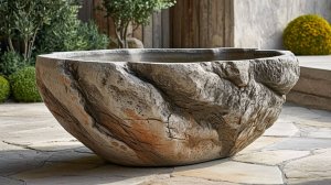 Кашпо из бетона .