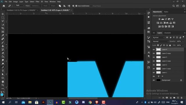 طريقة تصميم لوجو نيون ستروك | Neon Stroke Logo Design смотреть онлайн