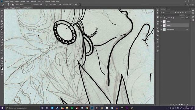 Digital Painting - Tattoo Design Neo Trad смотреть онлайн