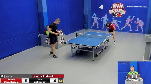 23:00 Дорошенко Артём 3-0 Захаров Ян стол 4 ЮГ-5 19.05.22 смотреть онлайн
