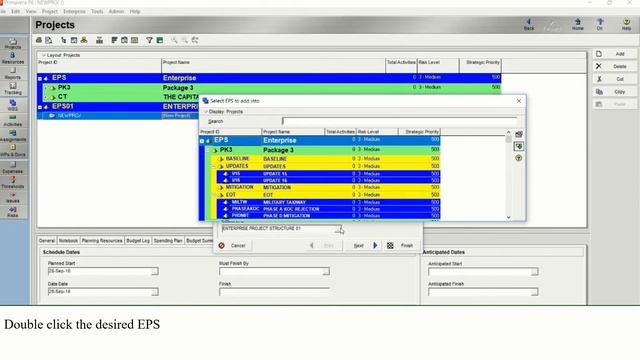 Primavera 6 - Creating new Enterprise Project Structure EPS and Project - By Joudat Marrash смотреть онлайн