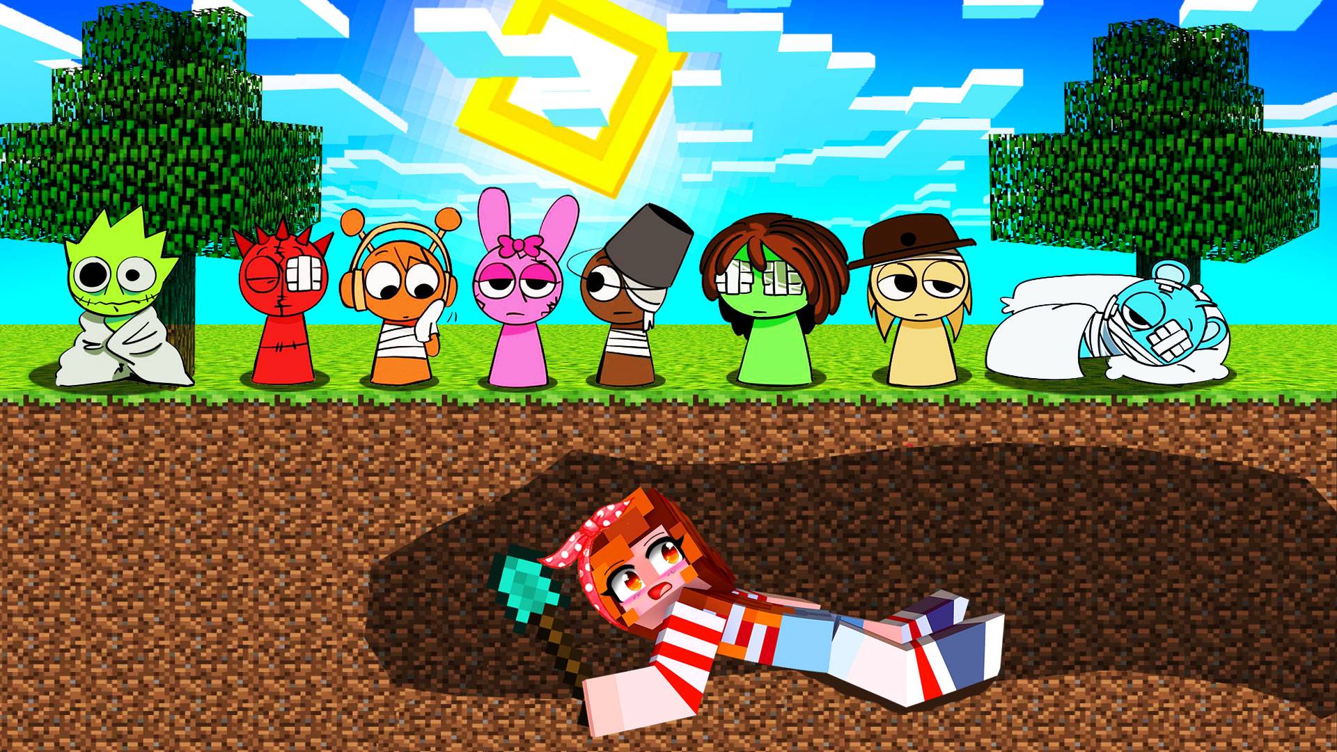 Я РАЗЫСКИВАЮ ВСЕХ СПРУНКОВ В МАЙНКРАФТ, НО... SPRUNKI INCREDIBOX MINECRAFT смотреть онлайн