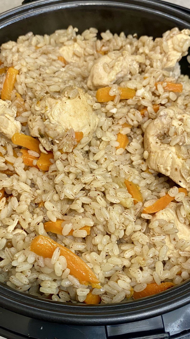 Ужин в Мультиварке.Самаркандский Рис с курицей и овощами. смотреть онлайн