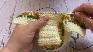 НОВИНКА 2024 !!! Тапочки-следки на двух спицах без швов // patik modelleri