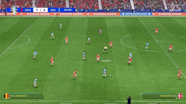 EA SPORTS FC 24 - Denmark vs. Belgium - UEFA Euro 2024 Group Stage смотреть онлайн