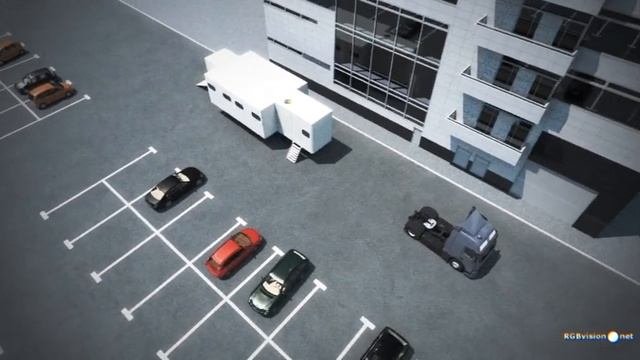 3d анимация проекта 'Мобильный Моечный Комплекс' смотреть онлайн