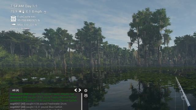 Fishing Planet ออกล่าตามหา alligator 80 Kg+ ด้วยเหยื่อสด EP.1 смотреть онлайн