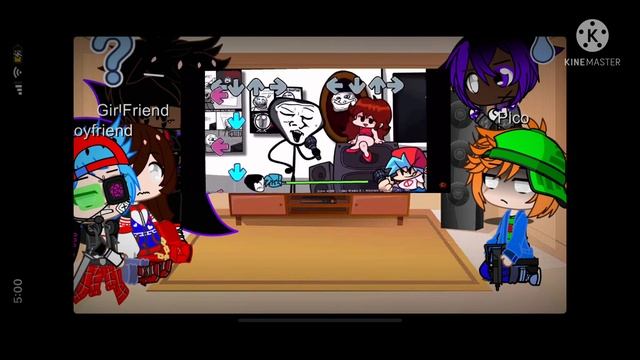 FUTURE FNF REACTS TO VS. TROLLFACE MOD (Remastered) #fnf #cringe #gachaclub #trollface