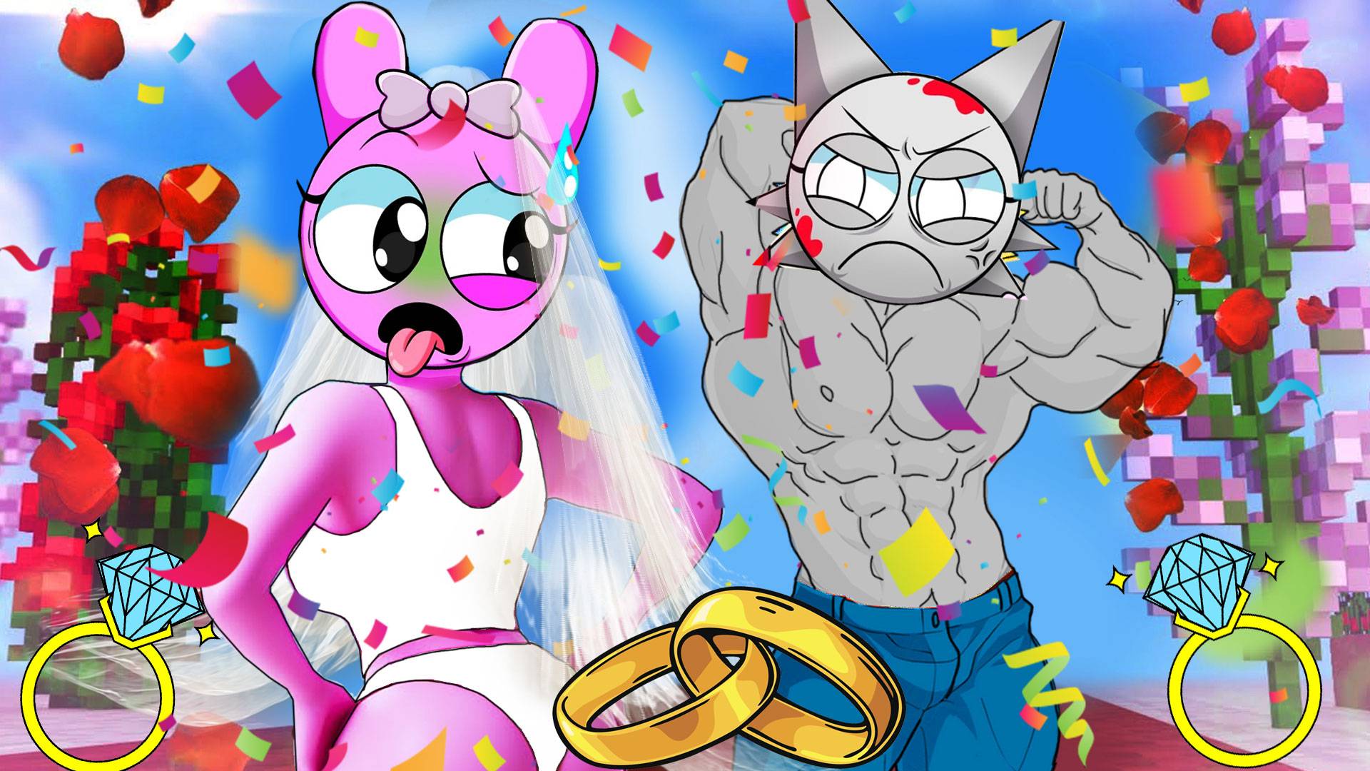 КТО СОРВАЛ СВАДЬБУ СПРУНКИ ДЕВУШКИ В МАЙНКРАФТ ?! SPRUNKI INCREDIBOX MINECRAFT смотреть онлайн