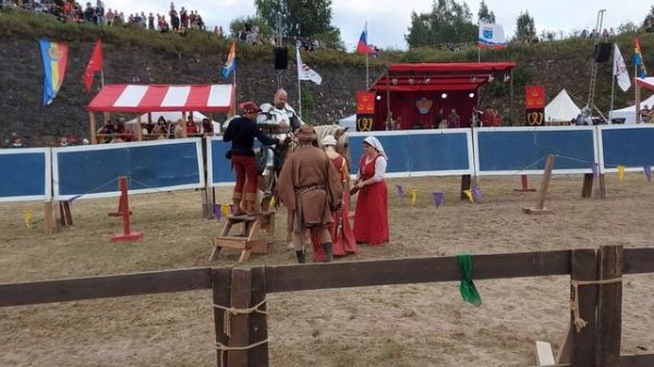 Как рыцаря на коня садили