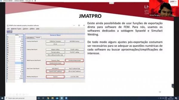 I Webinar JMatPro