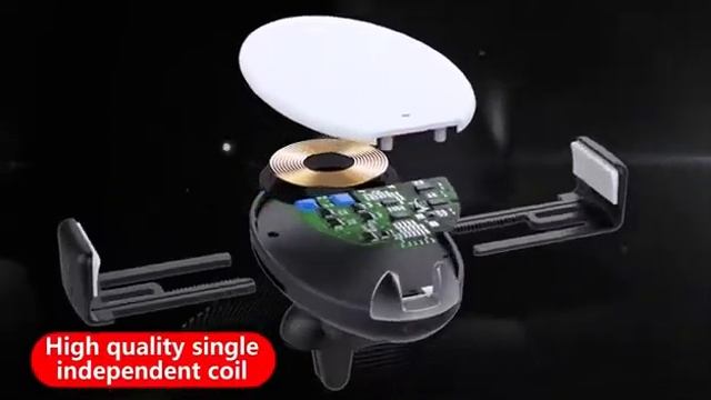 Car Air Vent Phone Holder 10W QC2.0/3.0 Smart Wireless Charger смотреть онлайн