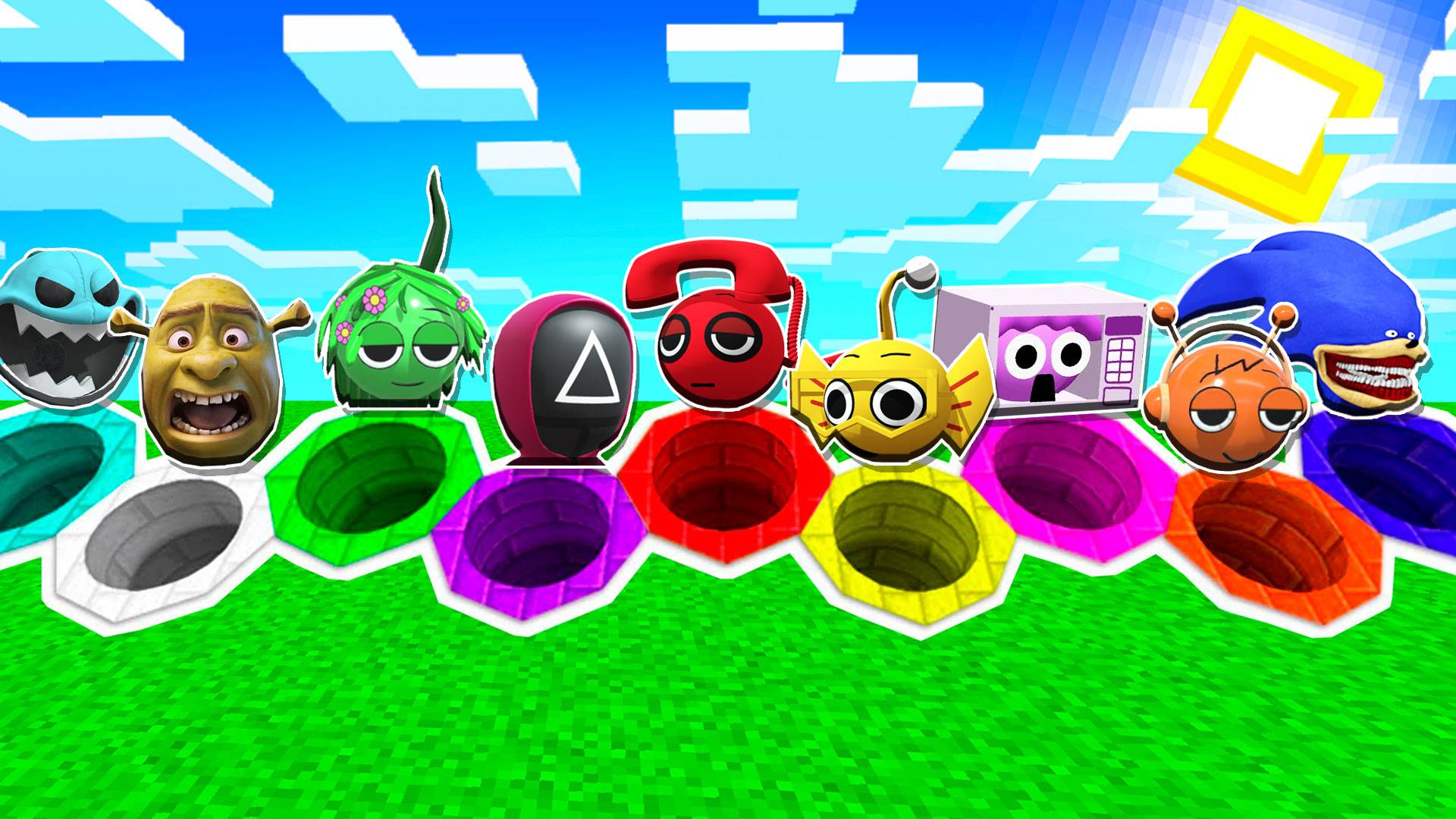 ВЫБЕРИ КРУГЛУЮ ЯМУ В МАЙНКРАФТ смотреть онлайн