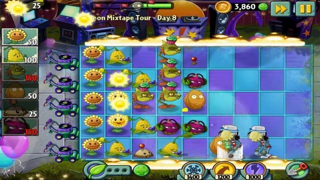 Plants vs Zombie 2 Neon Mixtape Tour Day 8 смотреть онлайн