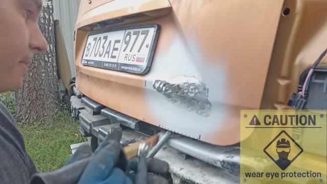 Восстановление  Lada X Ray после аварии. Паять пластик своими руками