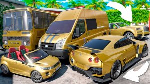 Угнал кучу золотых чит тачек и огромный монстр трак у мажора за 180 сек! Битва воров в ГТА 5 Онлайн