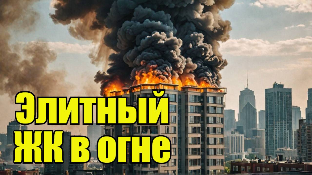 Пожар в элитном ЖК Москвы «Роза Росса» что произошло? смотреть онлайн