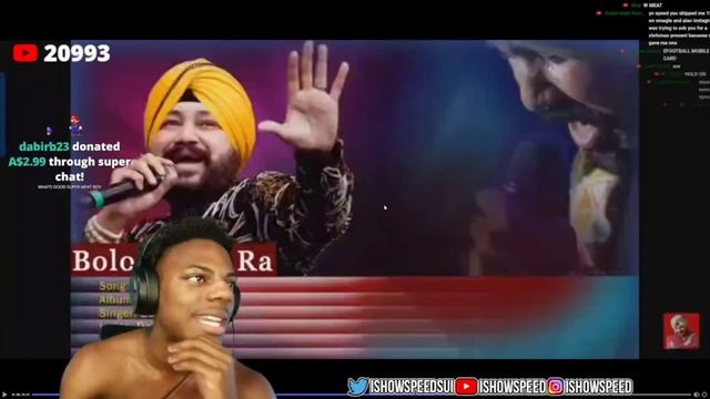 IshowSpeed Reacts On Tara Ra Daler Mehndi Song смотреть онлайн