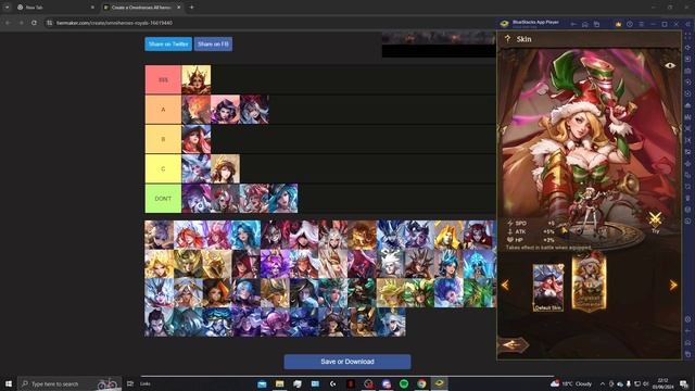 Omniheroes - Skins Only Tier List