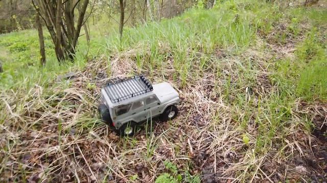 Уаз готов! первый выезд после обновления. axial scx10 смотреть онлайн